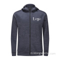 Hoge kwaliteit sublimatie workout zip -up hoodie